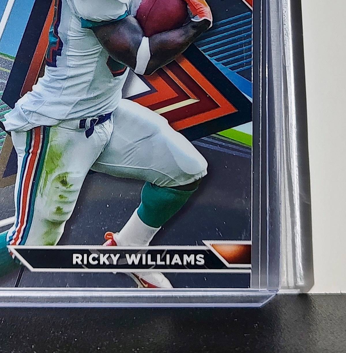 Ricky Williams 2023 Topps Finest Refractor NFL #205 Card Miami Dolphins