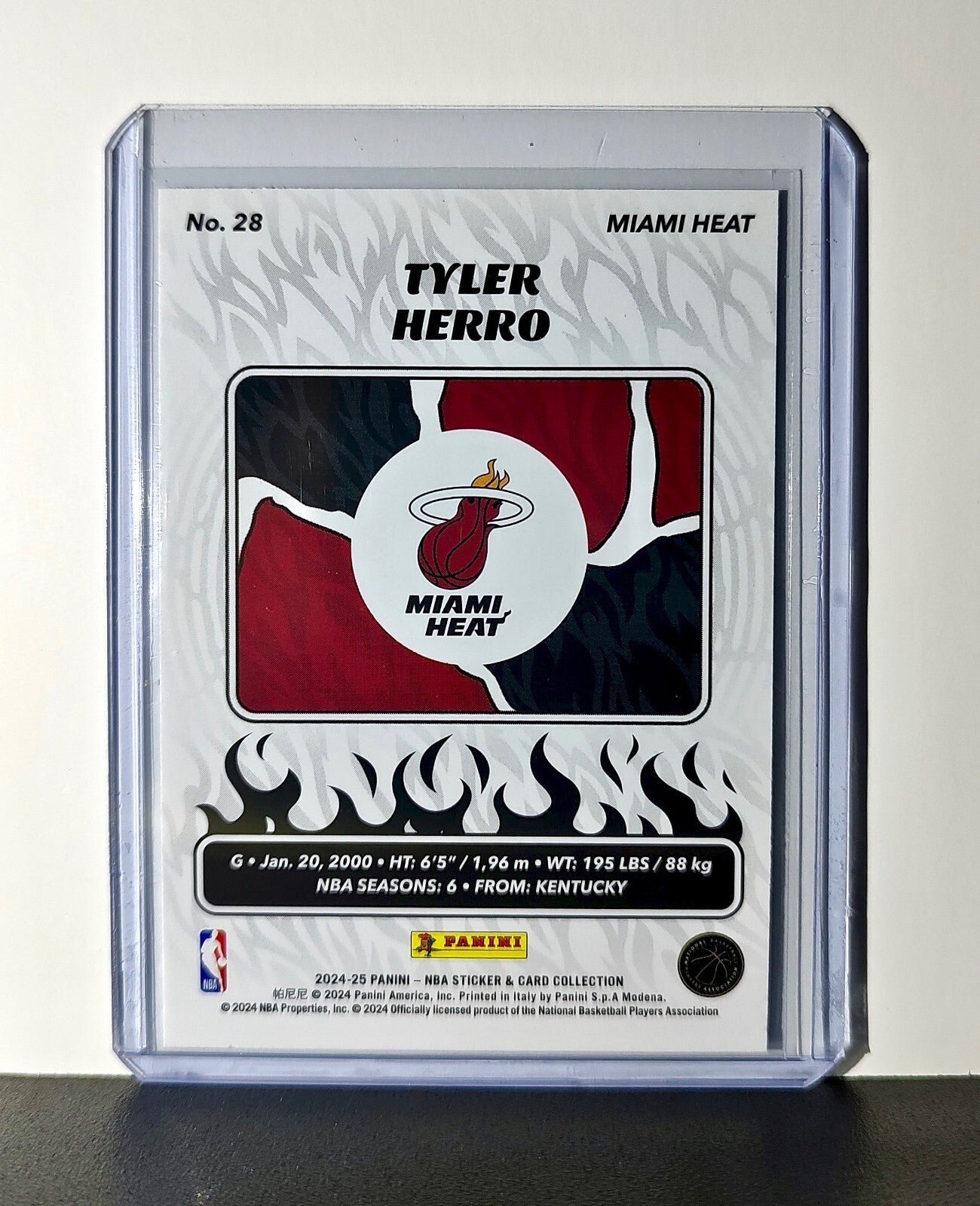 Tyler Herro 2024-25 Panini NBA #28 Sticker Card Miami Heat