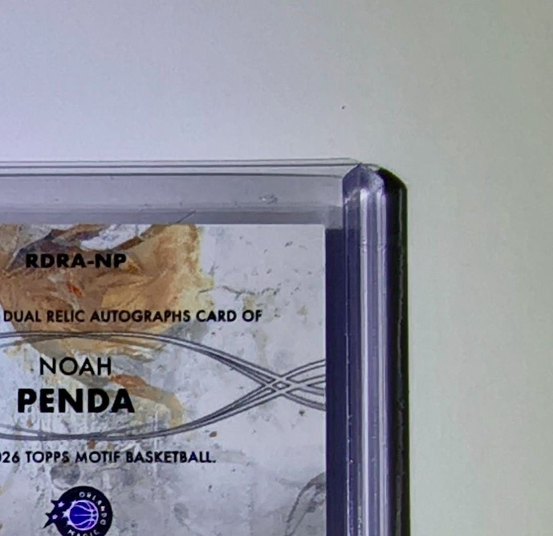 Noah Penda Rookie Patch Auto 2025-26 NBA Topps Motif #RDRA-NP Card 71/75 Magic