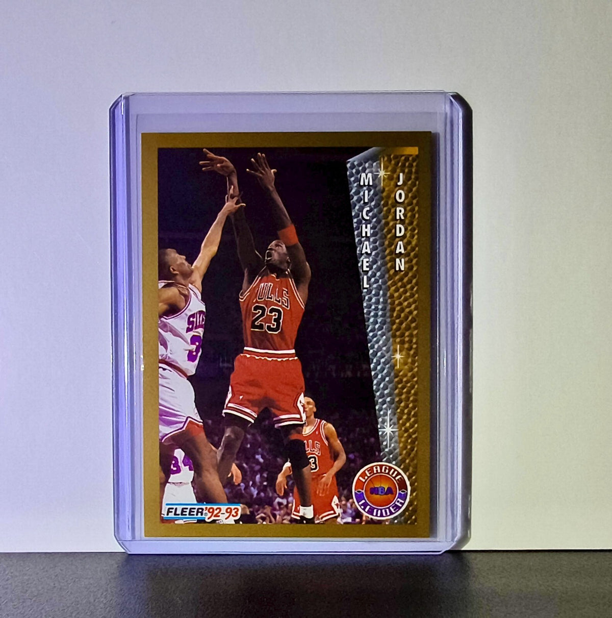 Michael Jordan 1992-93 Fleer League Leader #238 Basketball Card Chicago Bulls