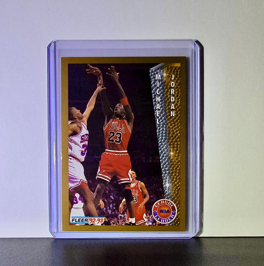 Michael Jordan 1992-93 Fleer League Leader #238 Basketball Card Chicago Bulls