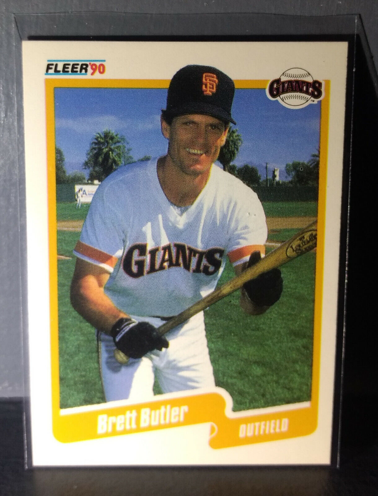 1990 Brett Butler Fleer Baseball Card #53