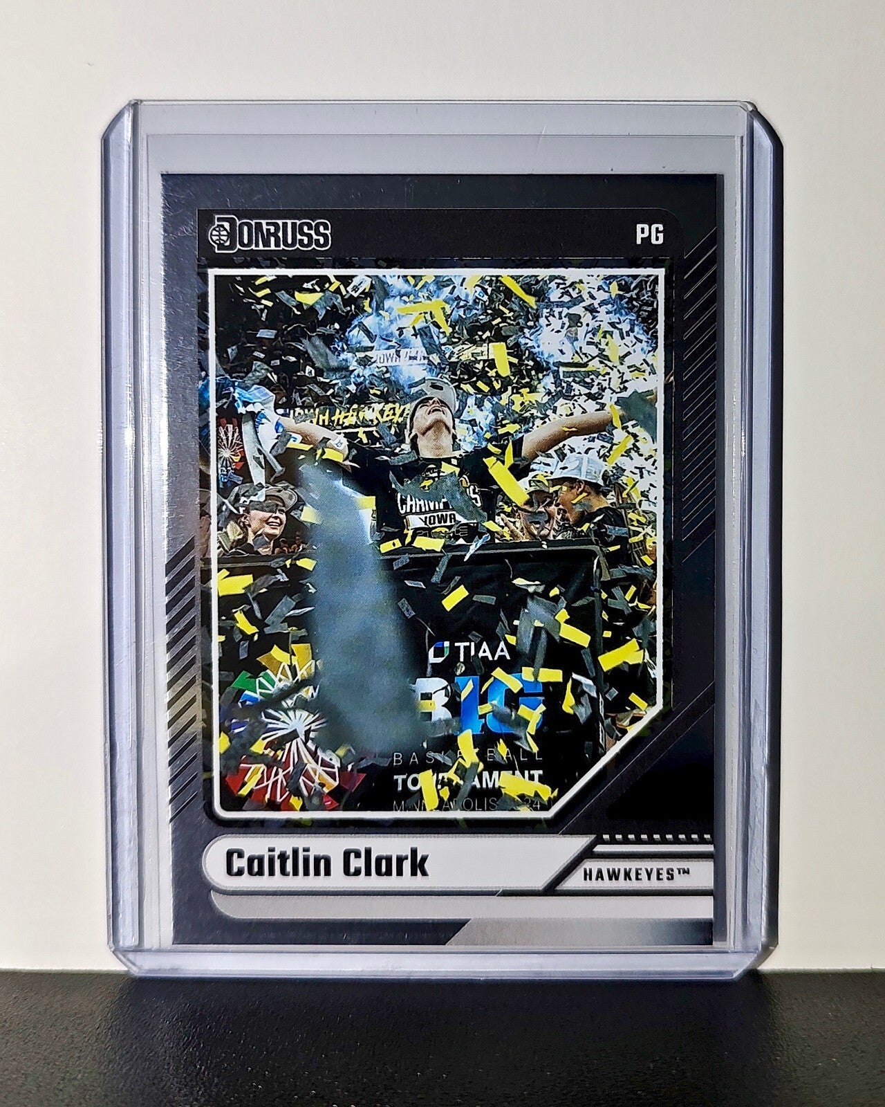 Caitlin Clark 2024 Silver Foil Panini Donruss #14 Basketball Card Iowa Hawkeyes