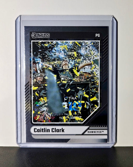 Caitlin Clark 2024 Silver Foil Panini Donruss #14 Basketball Card Iowa Hawkeyes