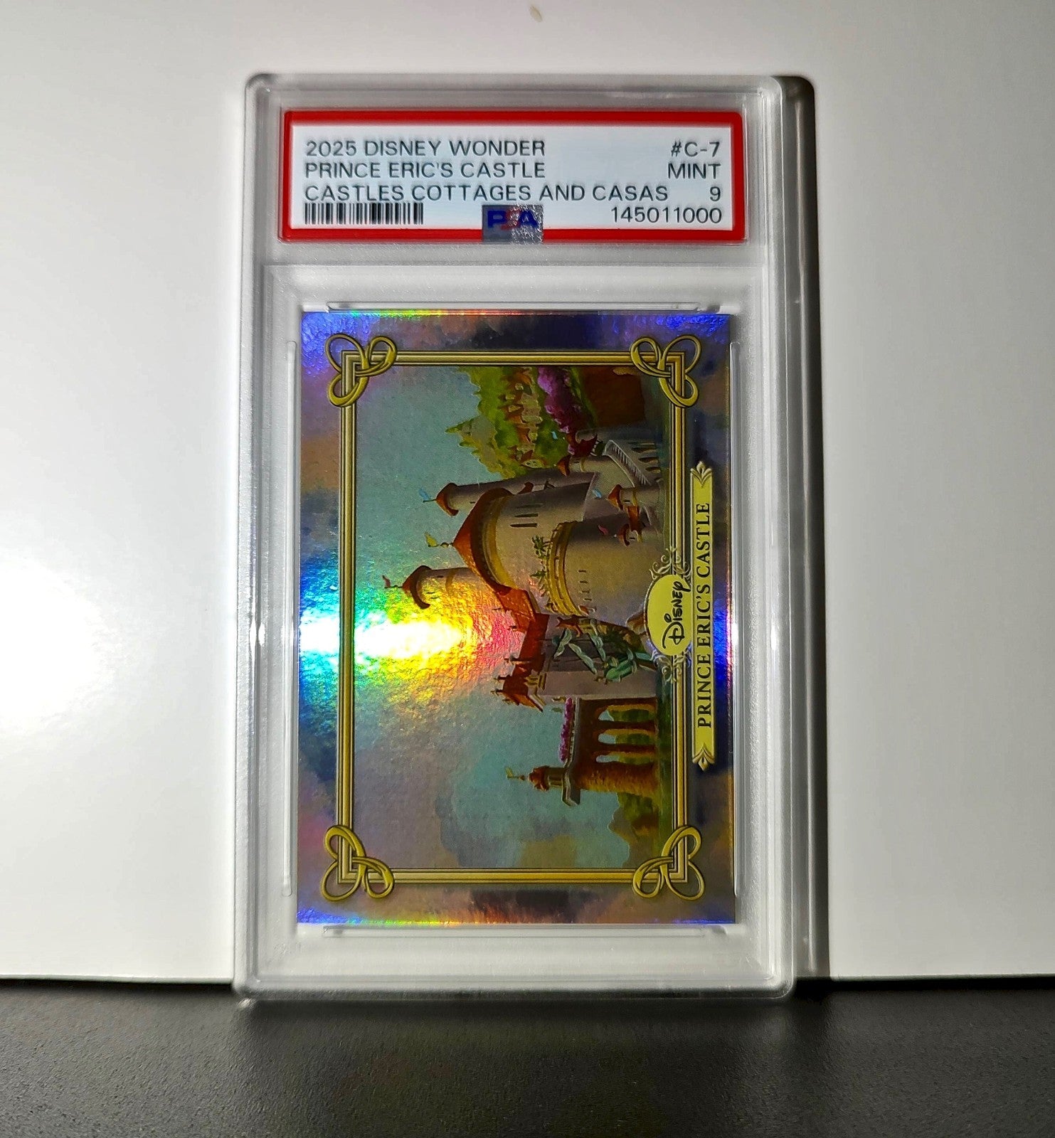 Prince Eric's Castle 2025 Topps Disney #C-7 The Little Mermaid PSA 9 MT