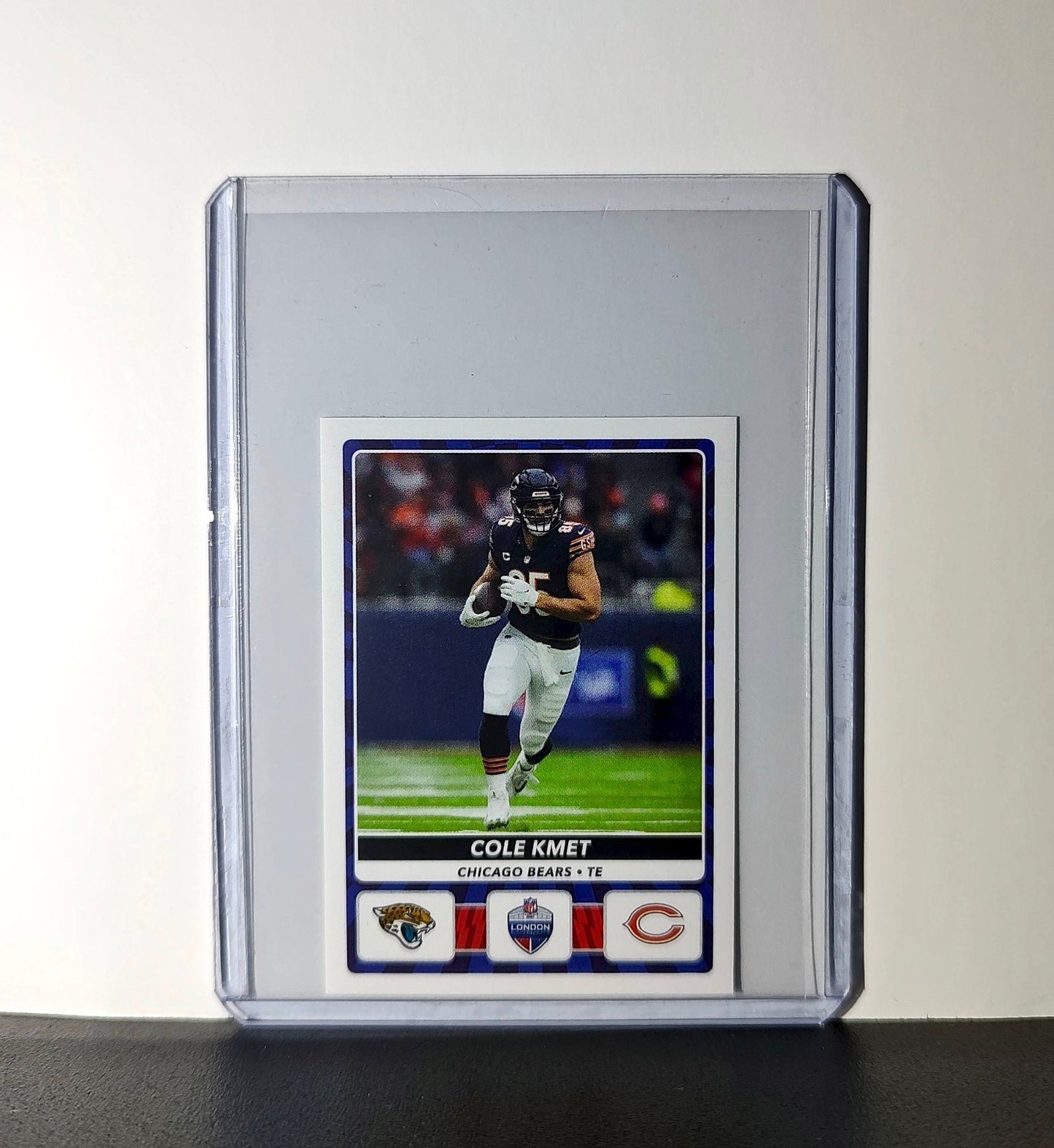 Cole Kmet 2025 Panini NFL #13 London Games Sticker Chicago Bears