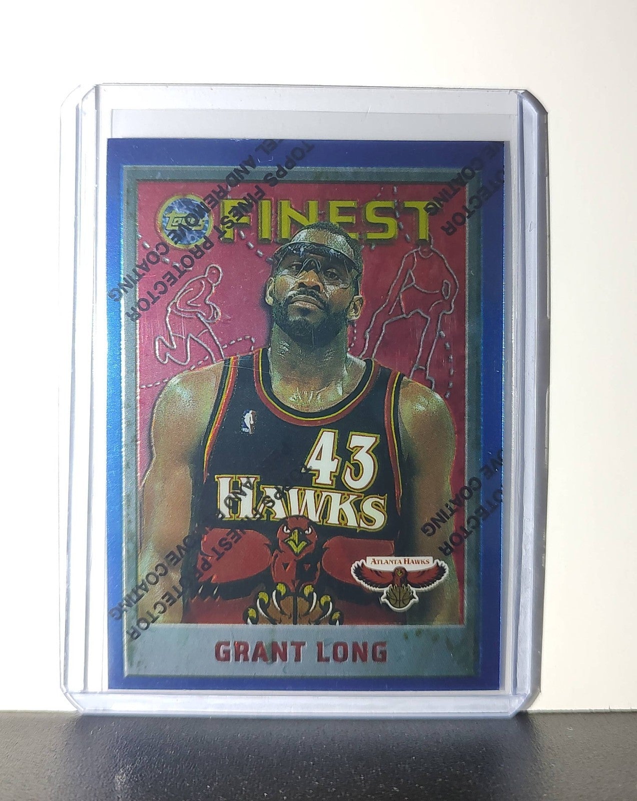 Grant Long 1995-96 Topps Finest NBA #244 Card Atlanta Hawks