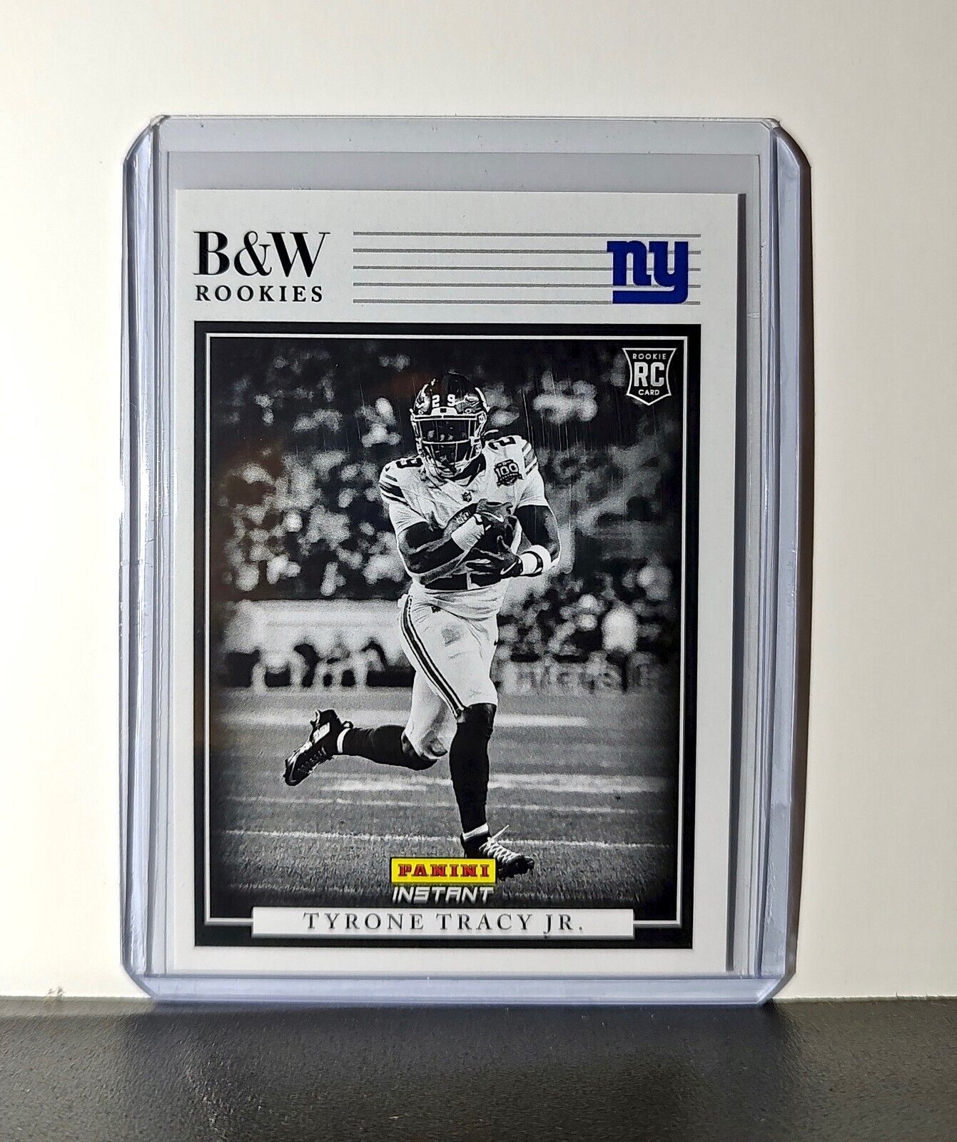 Tyrone Tracy Jr. 2024 Panini NFL #8 Black & White Rookies Card Giants 1 of 680