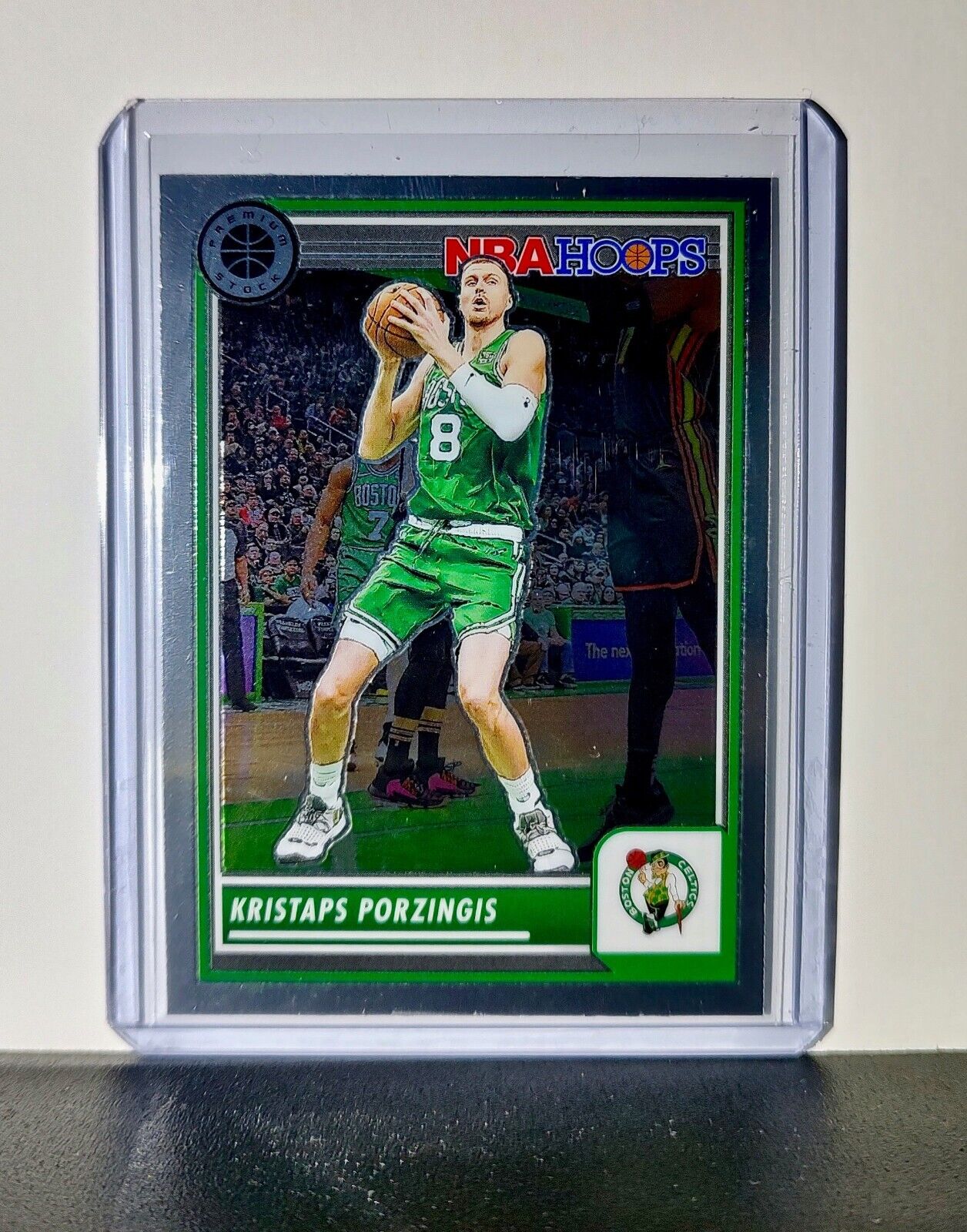 Kristaps Porzingis 2023-24 Panini Premium Stock NBA Hoops #2 Card Boston Celtics