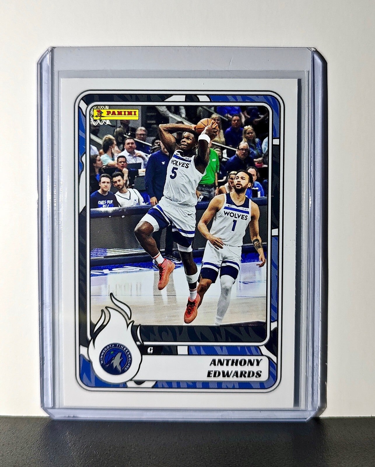 Anthony Edwards 2024-25 Panini NBA #15 Sticker Card Minnesota Timberwolves
