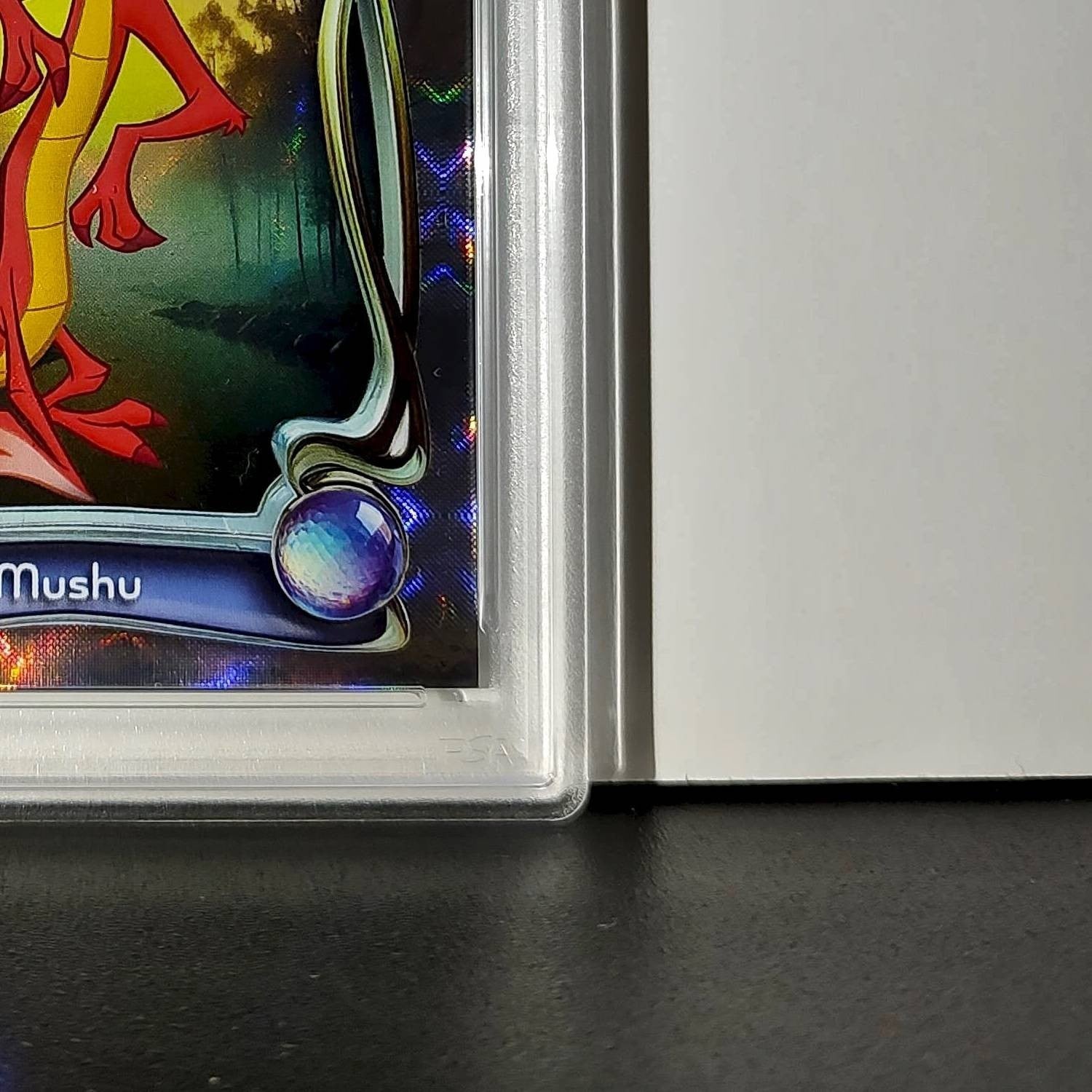 Mushu 2025 Topps Disney Wonder #63 Winter Variant Card Mulan PSA 7