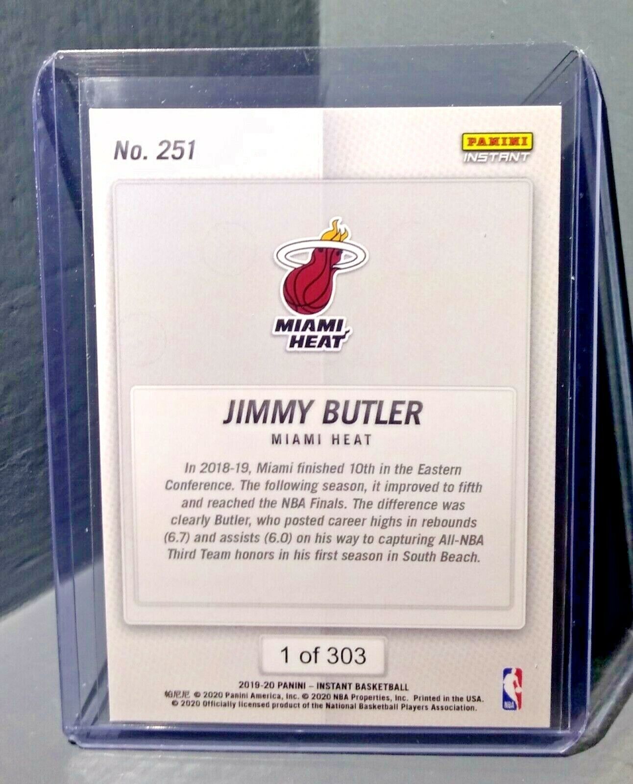 Jimmy Butler 2019-2020 Panini NBA Instant Heat #251 Basketball Card 1 of 303