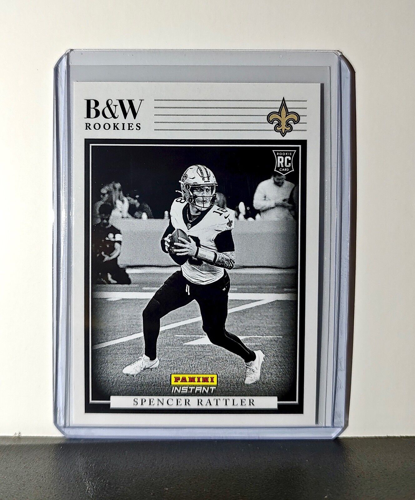 Spencer Rattler 2024 Panini NFL #5 Black & White Rookies Card Saints 1 of 680