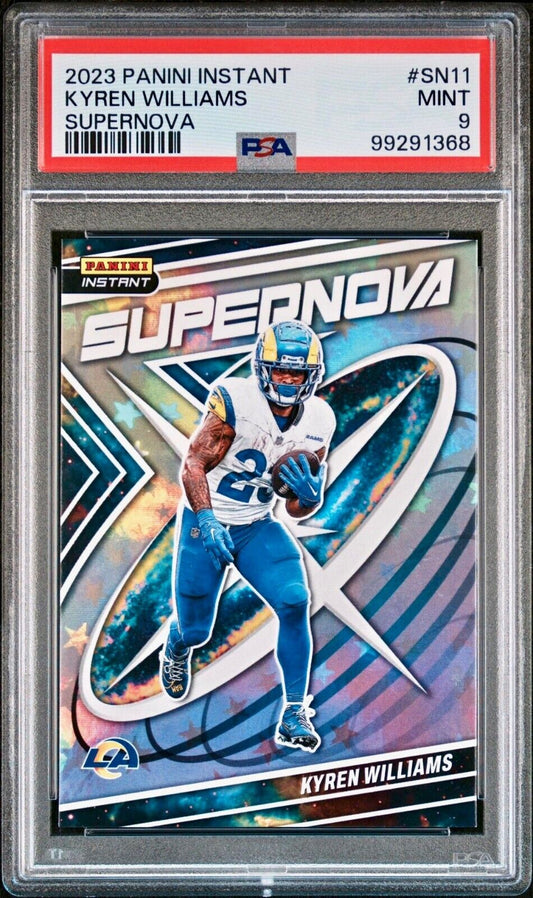 Kyren Williams 2023 Panini Supernova NFL #SN-11 Football Card PSA 9 Mint