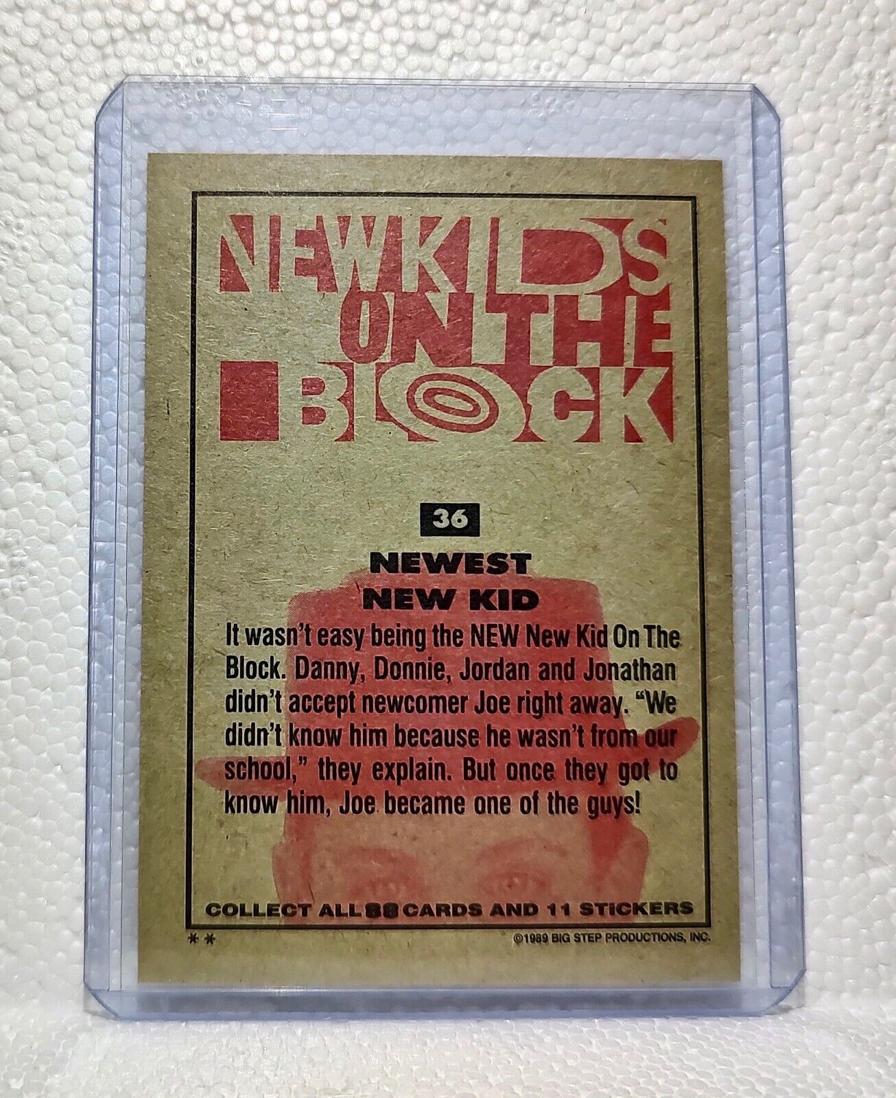 Newest New Kid 1989 New Kids on the Block #36 Trading Card