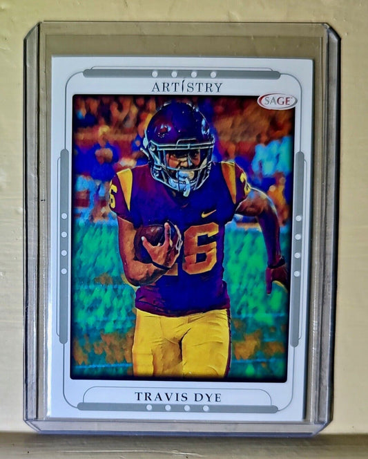 Travis Dye 2023 SAGE NFL Artistry Football #112 Card