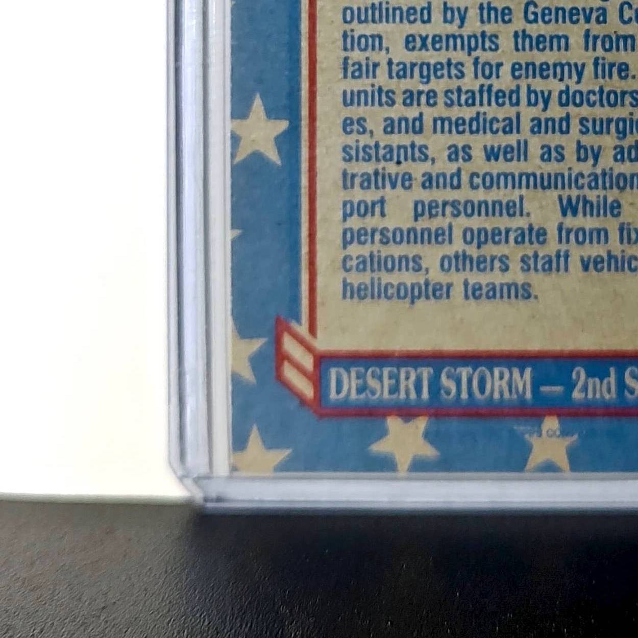 Medical Support 1991 Topps Desert Storm #153 Card