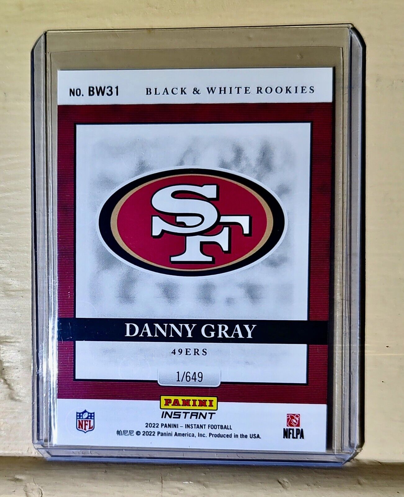 Danny Gray 2022 Panini NFL Black & White Rookies #31 Football Card 1 of 649