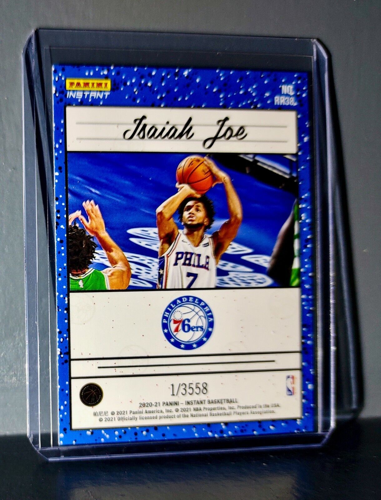 Isaiah Joe 2020-2021 Panini NBA Instant #38 Rated Rookie Retro Card 1/3558