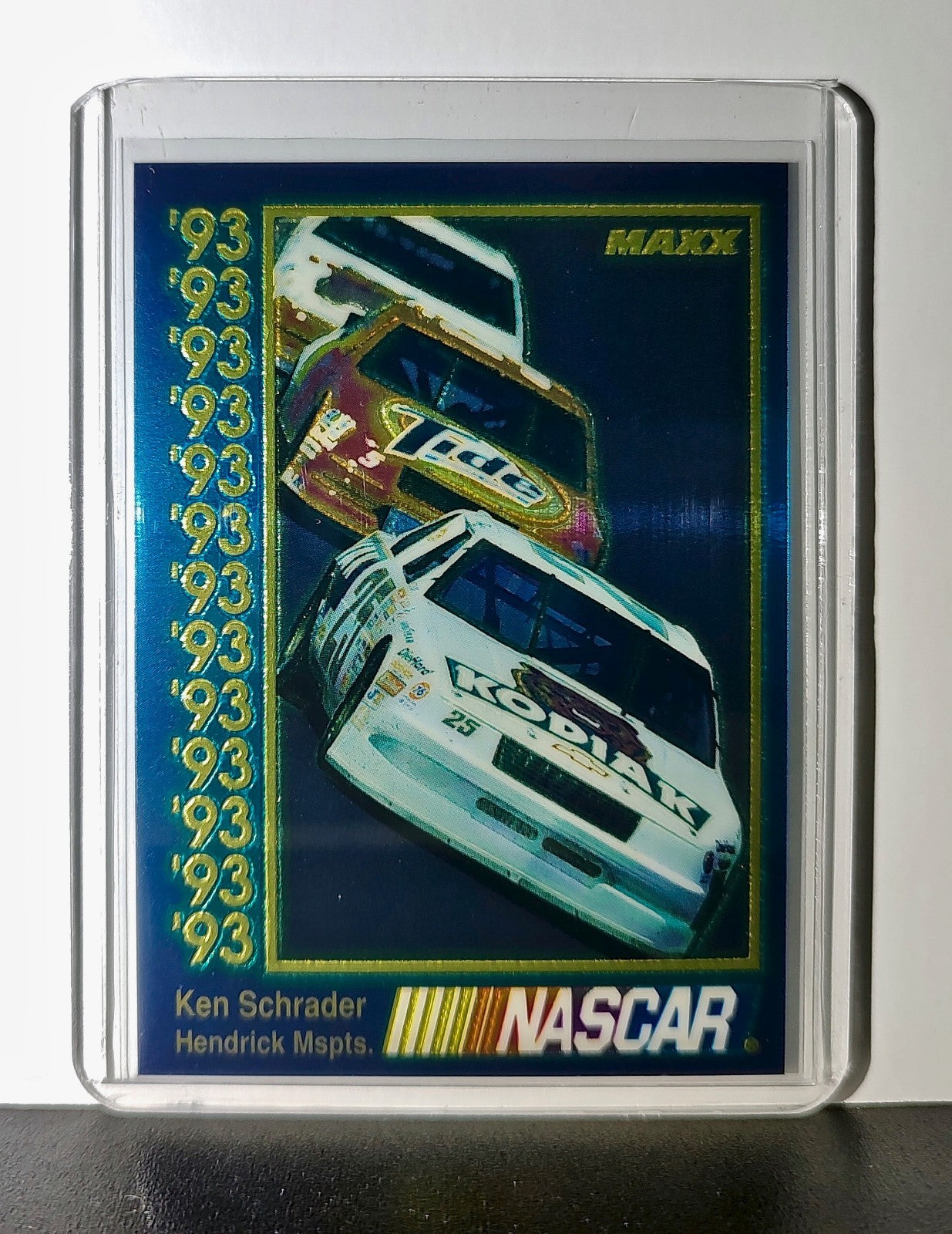Ken Schrader 1993 Maxx Premier Plus Racing #32 NASCAR Card Hendrick Motorsports