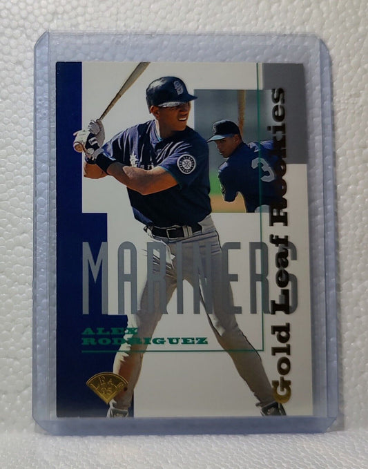 Alex Rodriguez 1995 Leaf MLB #1 Gold Leaf Rookie Baseball Card Seattle Mariners