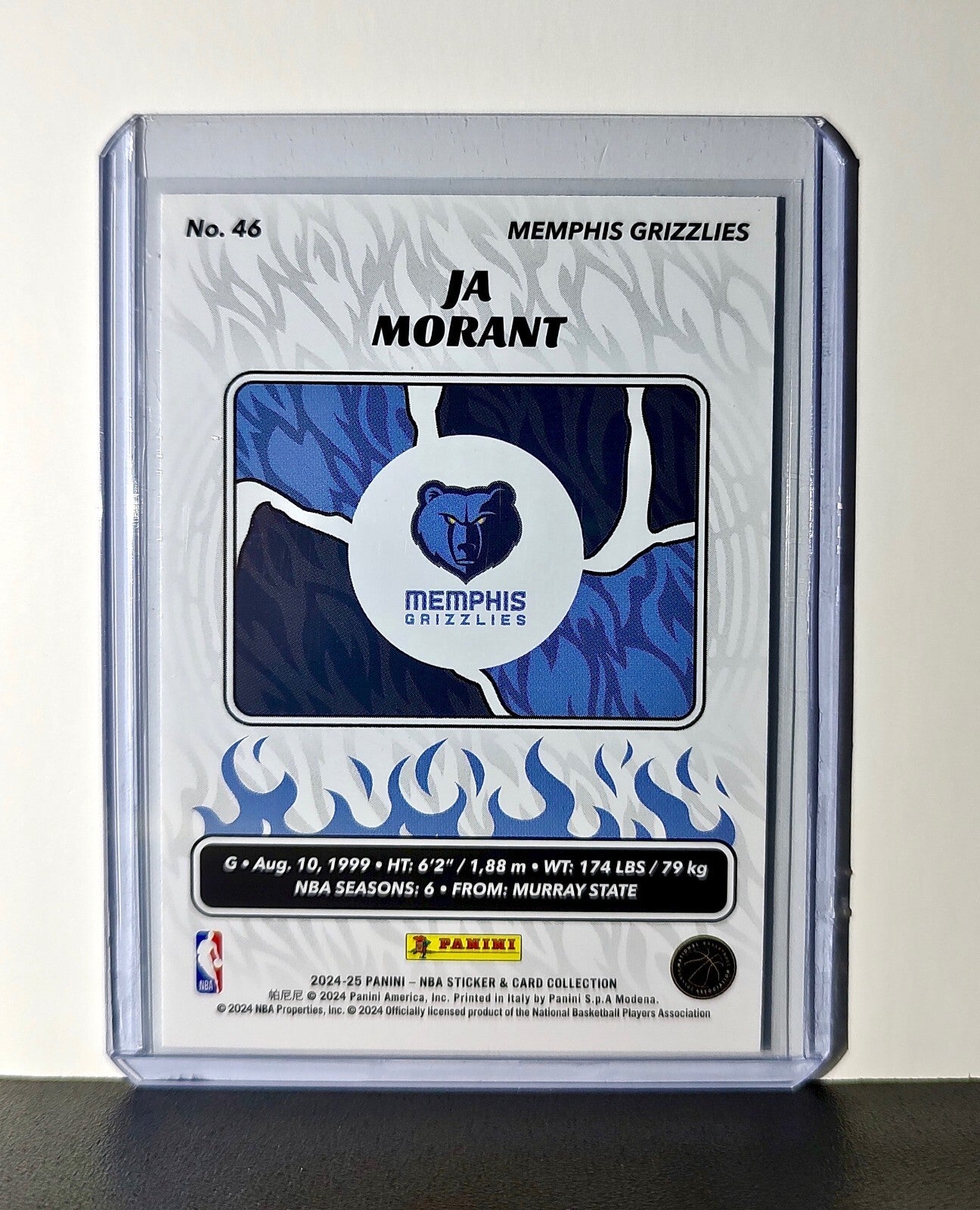 Ja Morant 2024-25 Panini NBA #46 Sticker Card Memphis Grizzlies