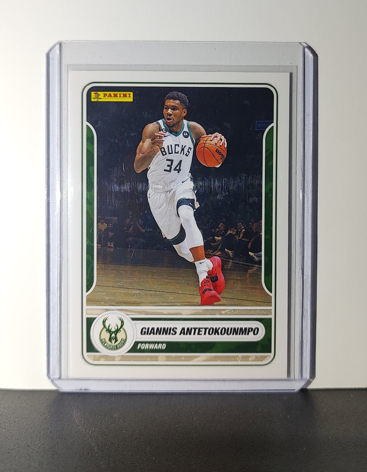 Giannis Antetokounmpo 2023-24 Panini NBA Sticker Card #11 Milwaukee Bucks