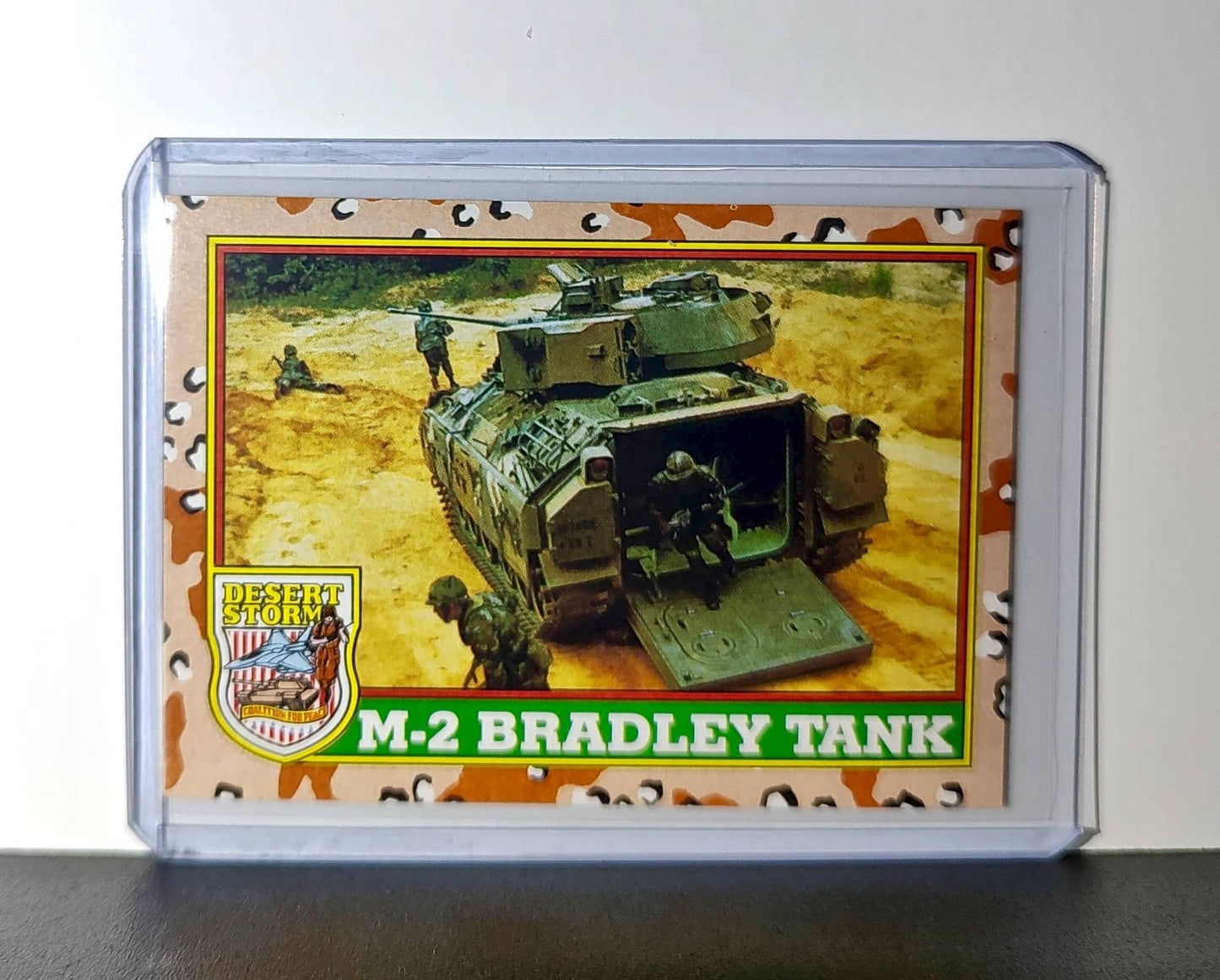 M2 Bradley Fighting Vehicle 1991 Topps Desert Storm #38 Card