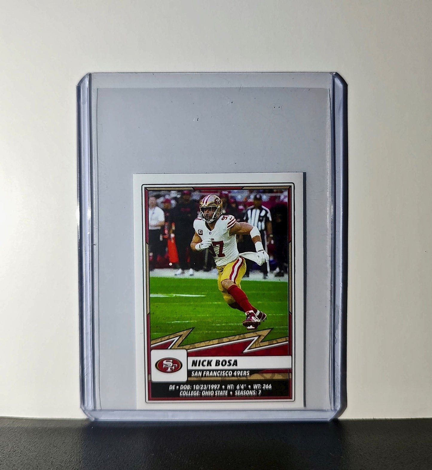 Nick Bosa 2025 Panini NFL #527 Sticker San Francisco 49ers