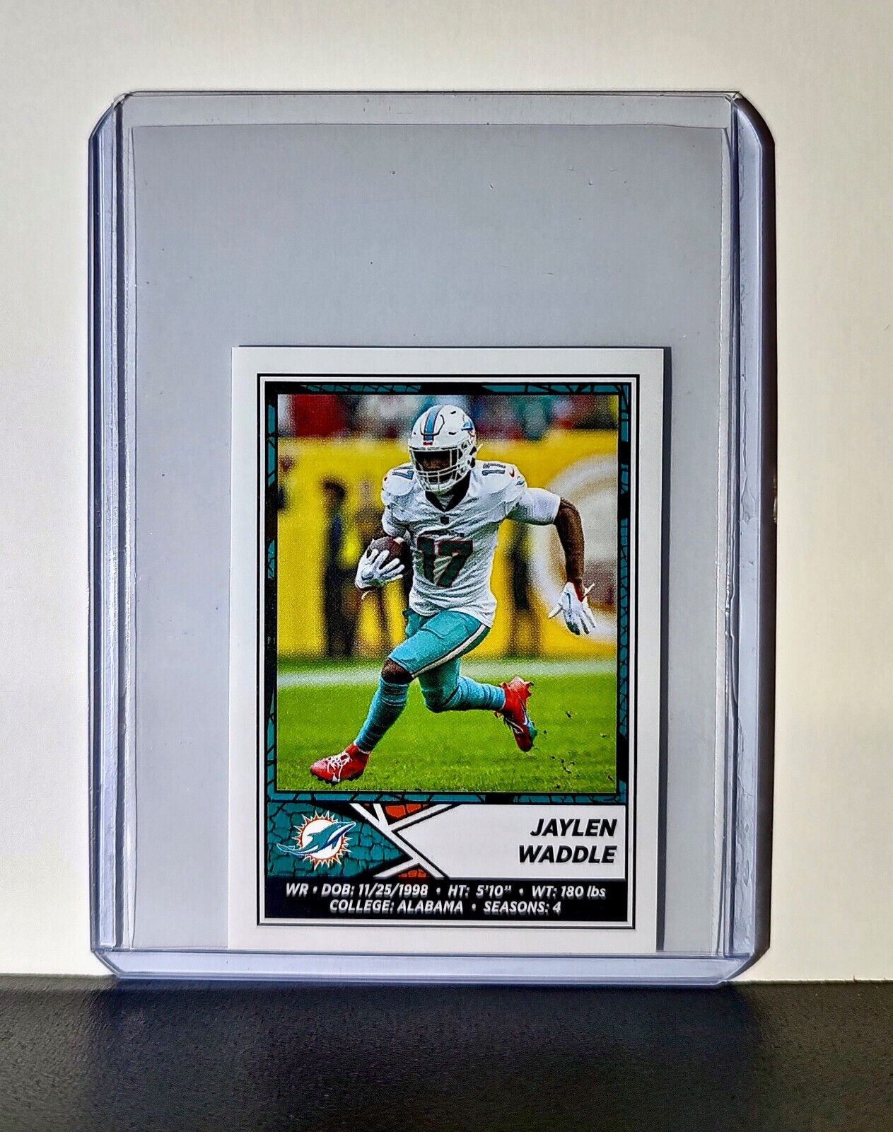 Jaylen Waddle 2024 Panini NFL Sticker #63 Miami Dolphins