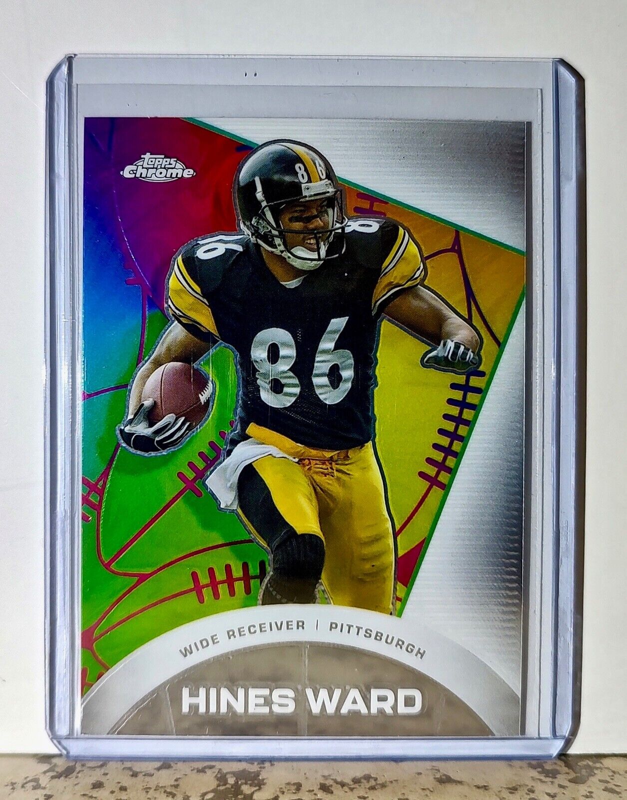 Hines Ward 2023 Topps Chrome ALL-ETCH NFL #CAE-9 Card Pittsburgh Steelers