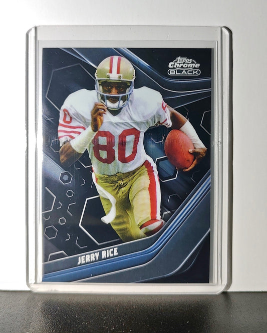 Jerry Rice 2023 Topps Chrome Black NFL #146 Card San Francisco 49ers
