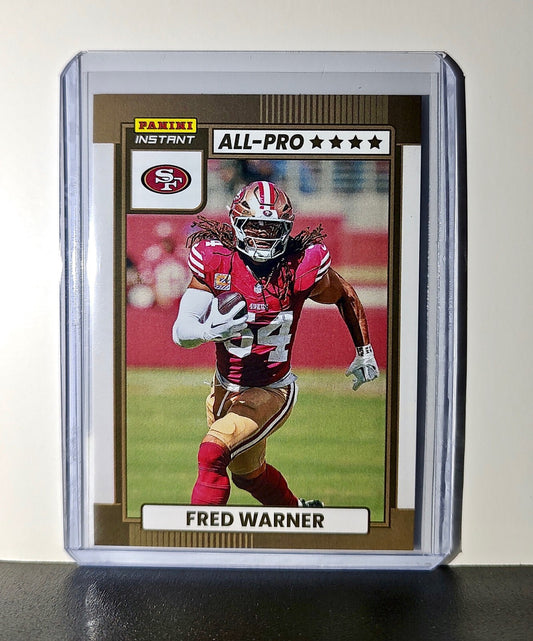 Fred Warner 2024 All-Pro Panini NFL #18 Football Card 49ers 1 of 101