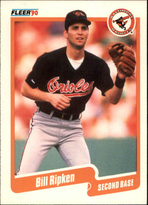 1990 Billy Ripken Fleer Baseball Card #186