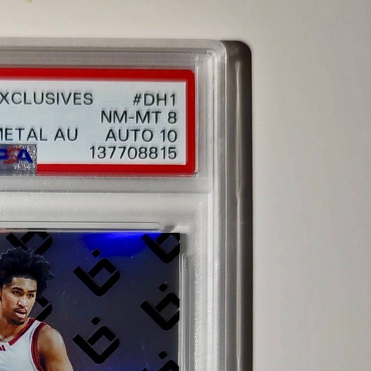Dylan Harper 2025 Leaf Metal #BILA-DH1 Refractor PSA 8 Auto 10