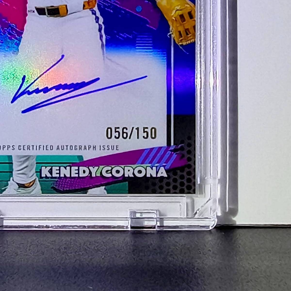 Kenedy Corona Rookie 2026 MLB Topps Finest FA-KC Autograph Refractor Card 56/150