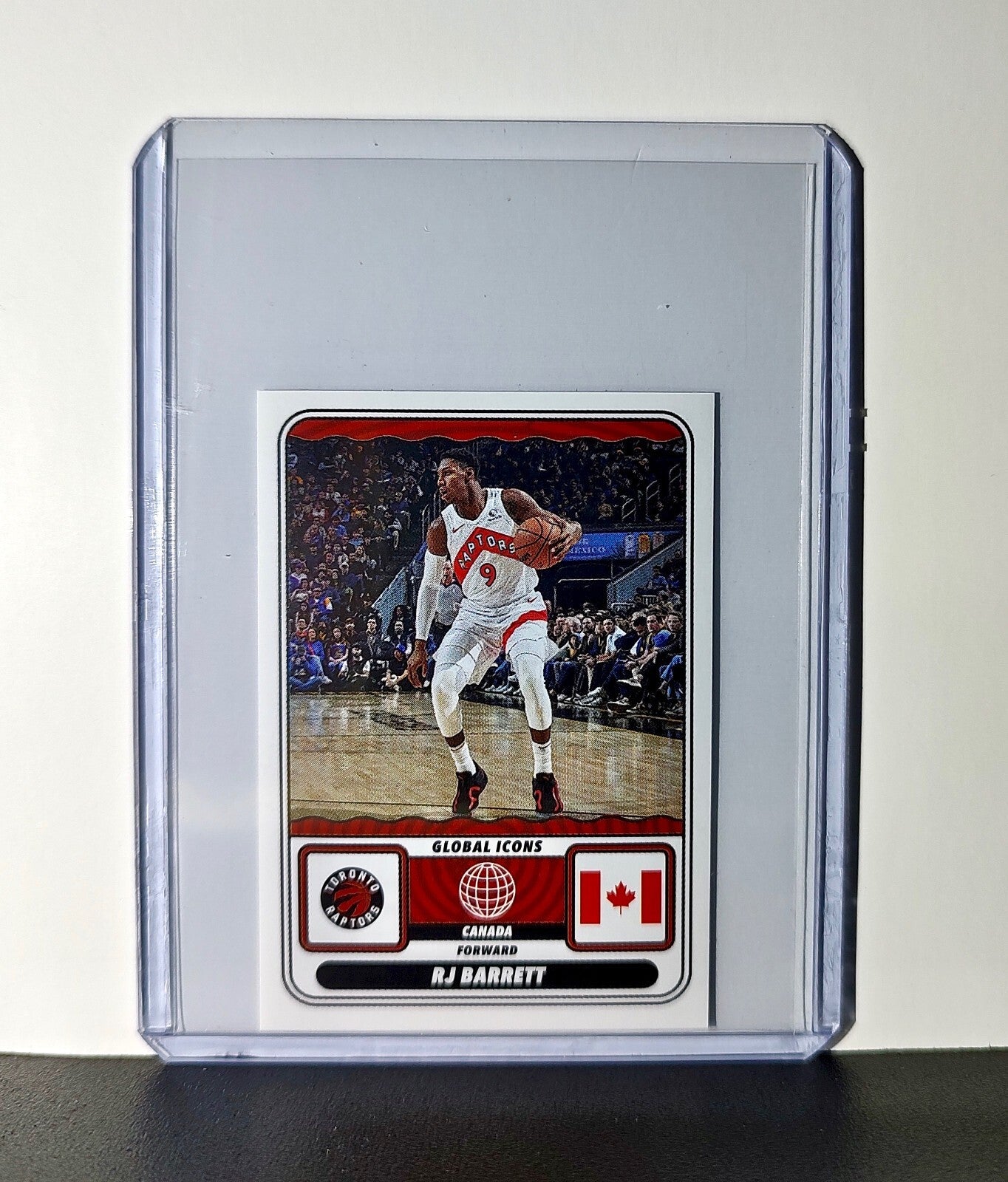 RJ Barrett Global Icons 2024-25 Panini NBA #78 Sticker Card Toronto Raptors