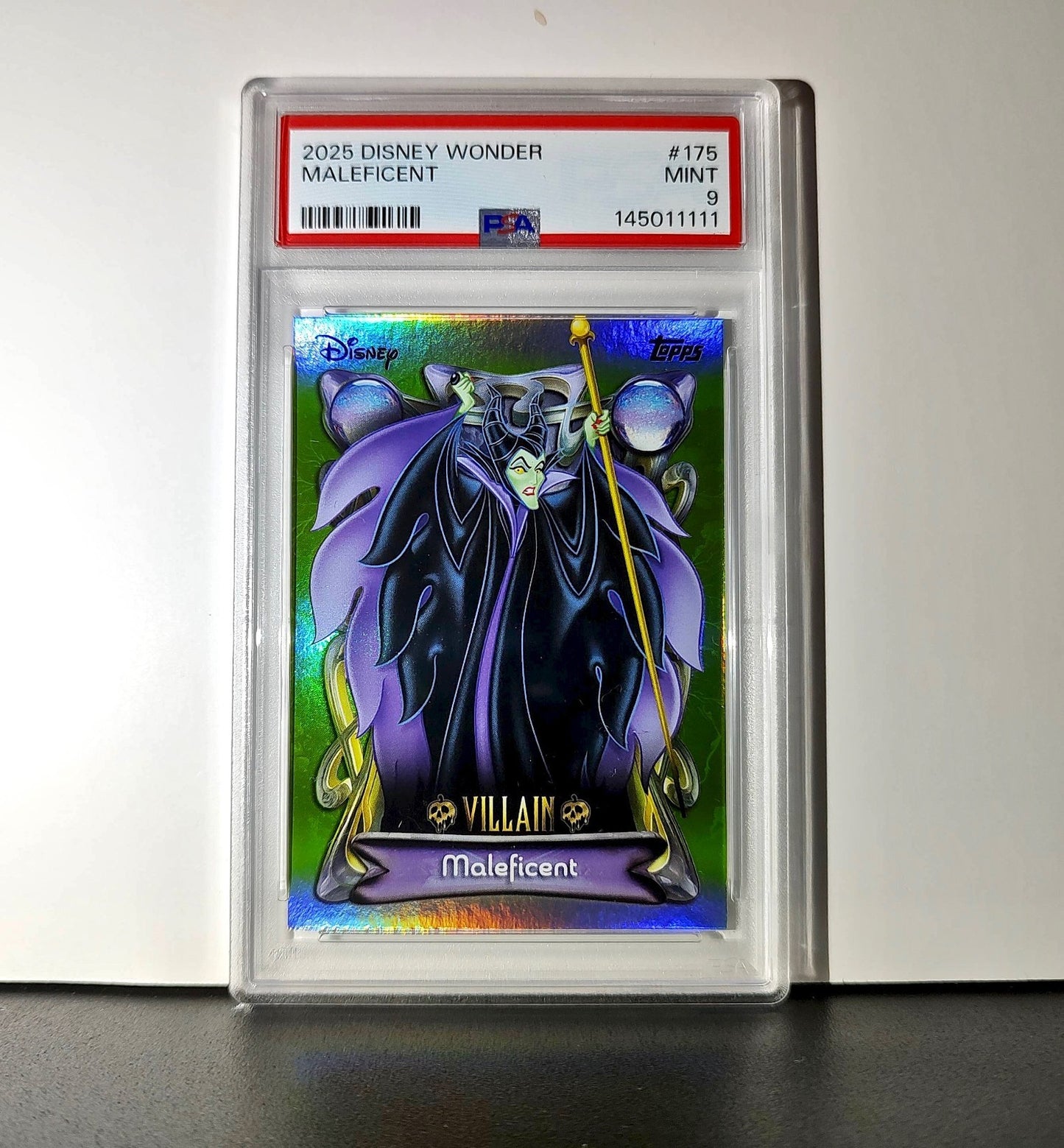 Maleficent 2025 Topps Disney Wonder #175 Card Sleeping Beauty PSA 9