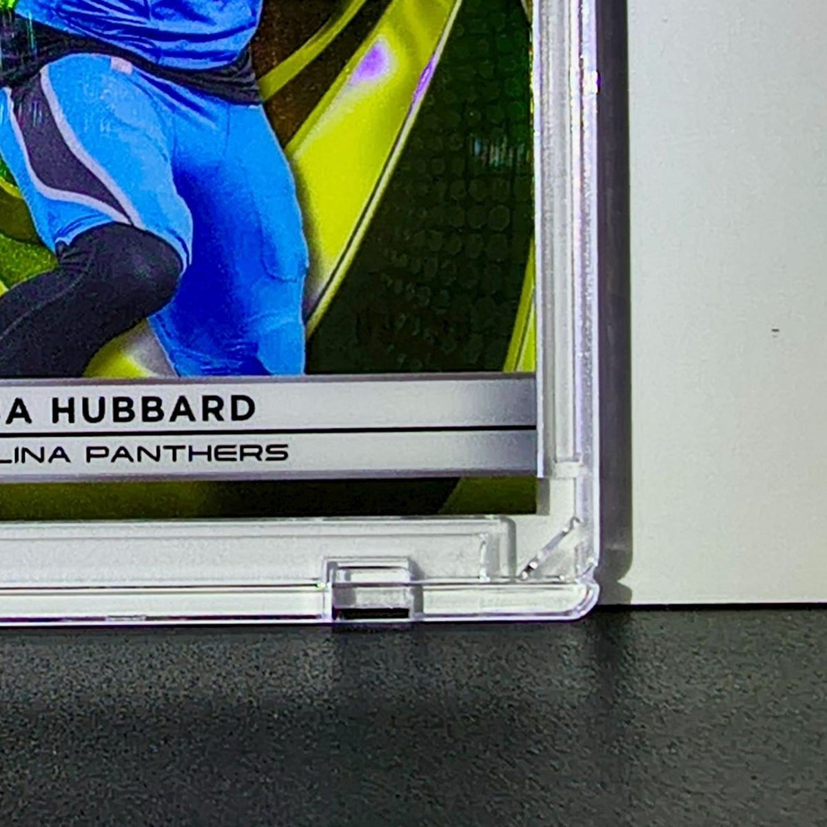 Chuba Hubbard 2025 NFL Topps Chrome Black #16 Gold Refractor Card Panthers 09/50