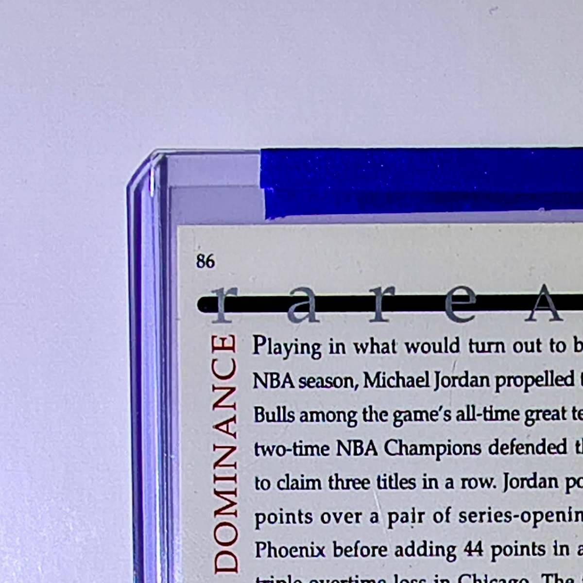 Michael Jordan 1994 Upper Deck Rare Air MJ Decade of Dominance #86 Card Bulls