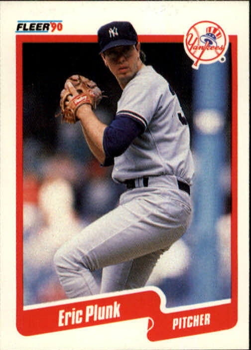 1990 Eric Plunk Fleer Baseball Card #452