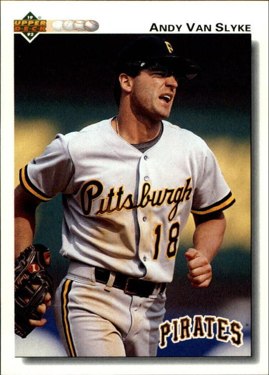 Andy Van Slyke 1992 Upper Deck MLB #132 Baseball Card Pittsburgh Pirates