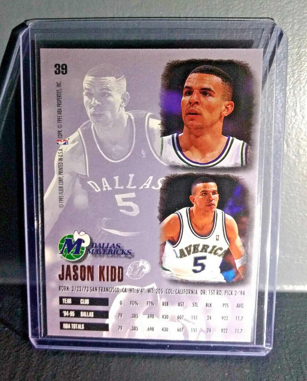 1995-96 Jason Kidd Fleer Ultra #39 Basketball Card