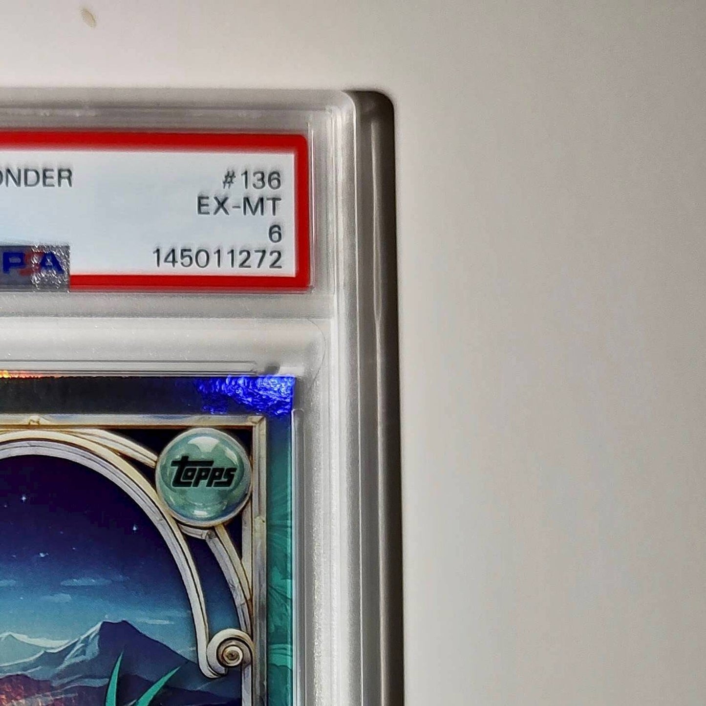 Pain and Panic 2025 Topps Disney Wonder #136 Diamond Card Hercules PSA 6