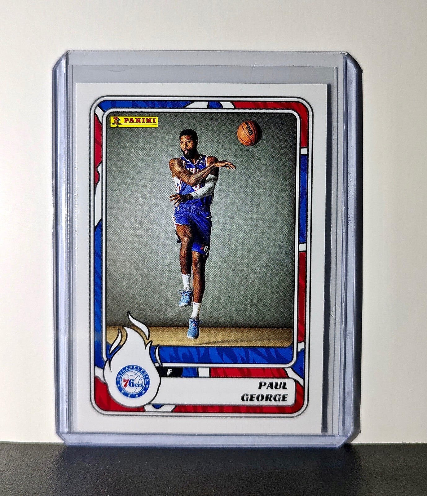 Paul George 2024-25 Panini NBA #64 Sticker Card Philadelphia 76ers