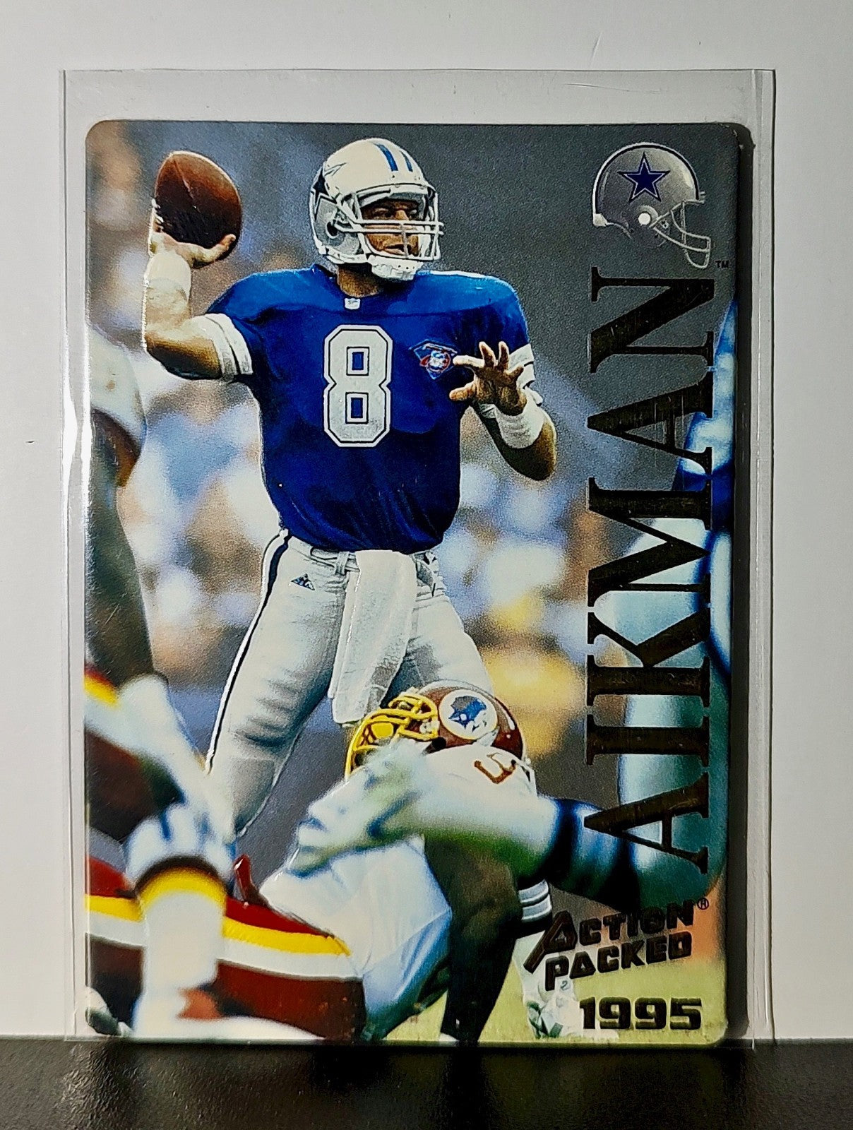 Troy Aikman 1995 Pinnacle NFL #20 Card Dallas Cowboys