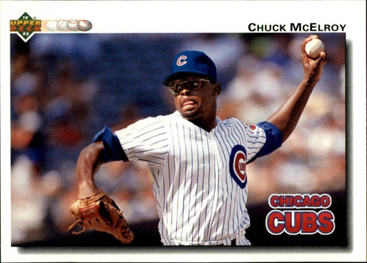 Chuck McElroy 1992 Upper Deck MLB #220 Baseball Card Chicago Cubs