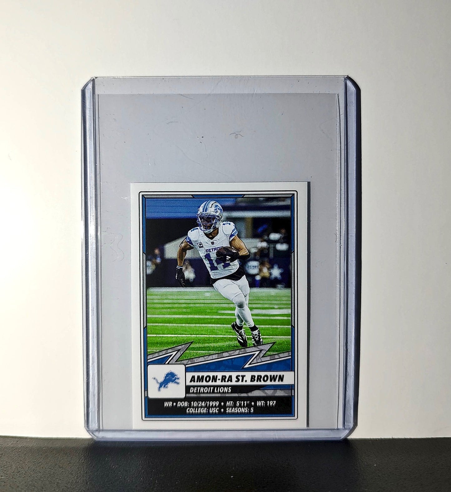 Amon-Ra St. Brown 2025 Panini NFL #380 Sticker Detroit Lions