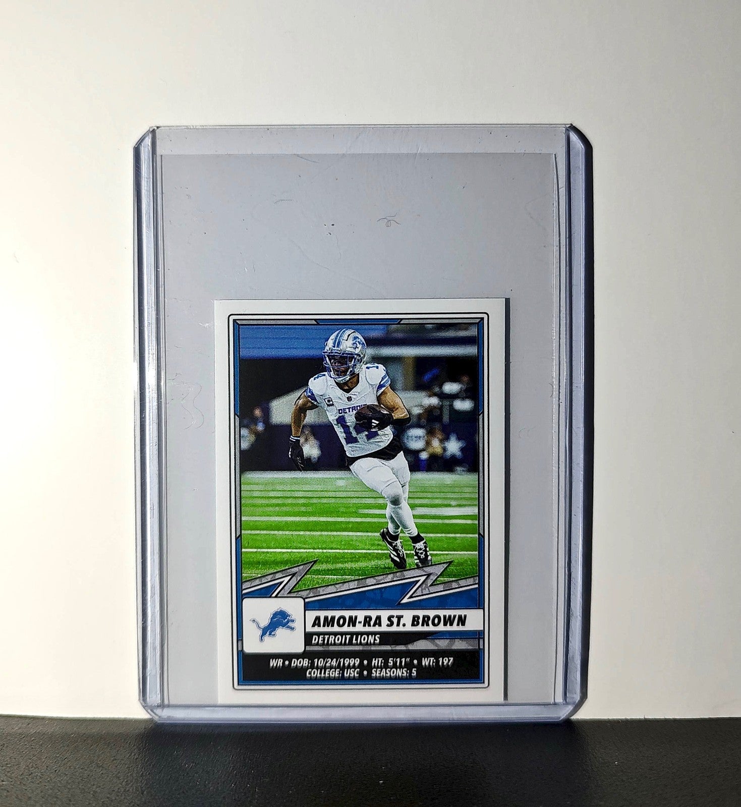 Amon-Ra St. Brown 2025 Panini NFL #380 Sticker Detroit Lions