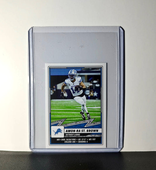 Amon-Ra St. Brown 2025 Panini NFL #380 Sticker Detroit Lions